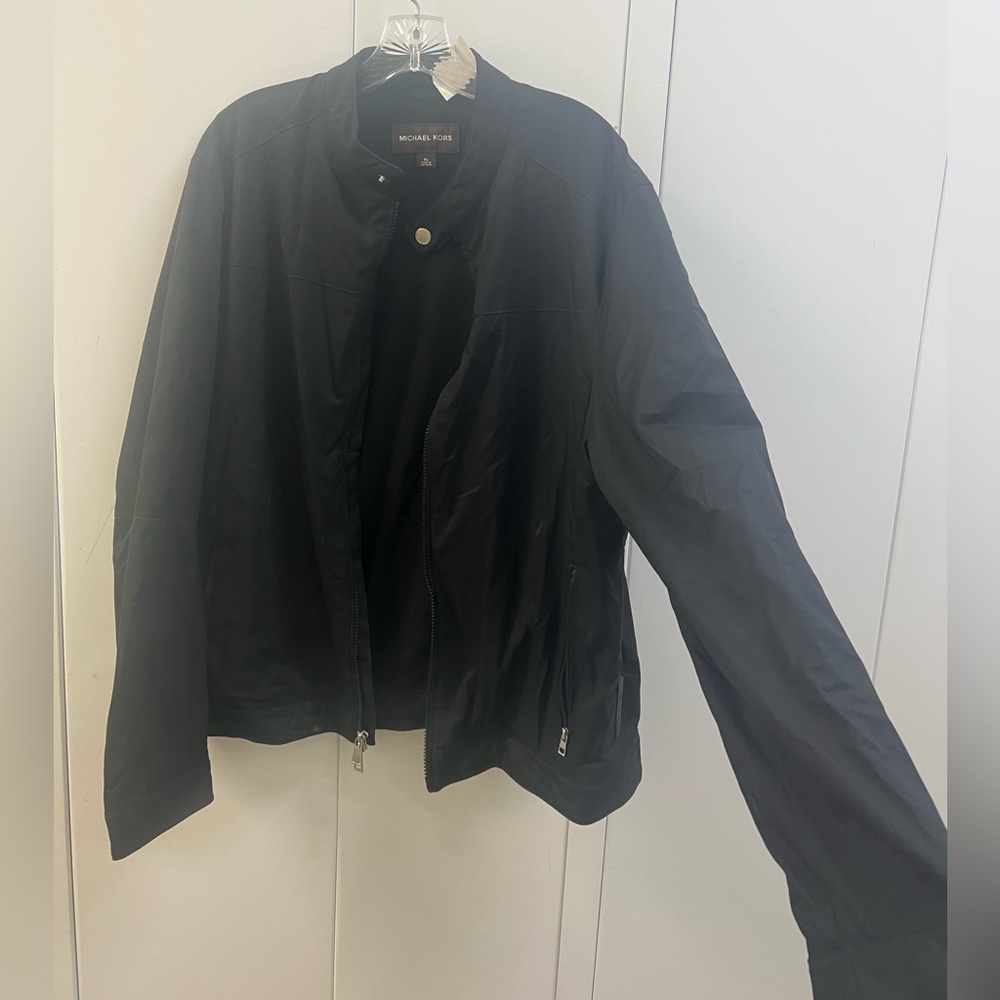 Like New Michael Kors Black Windbreaker Jacket